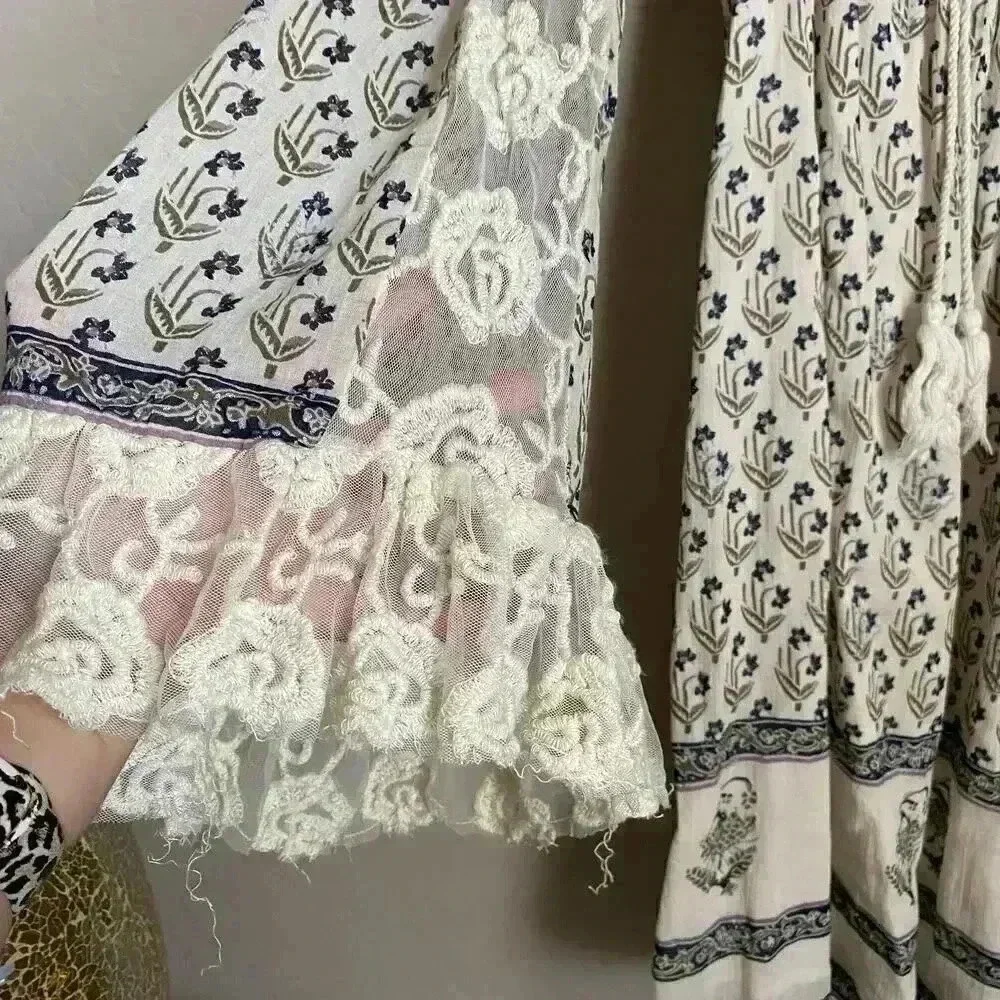 Free People Nomad Child Dress Ivory‎ Size Small